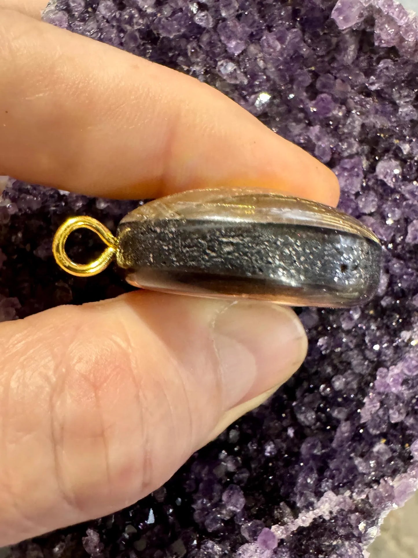 Stellar Light - Sacred Geometry Holographic Orgone Tesla Pendant- EMF Blocker - Chakra Balancing - FREE Necklace - Hand Made (Copy)