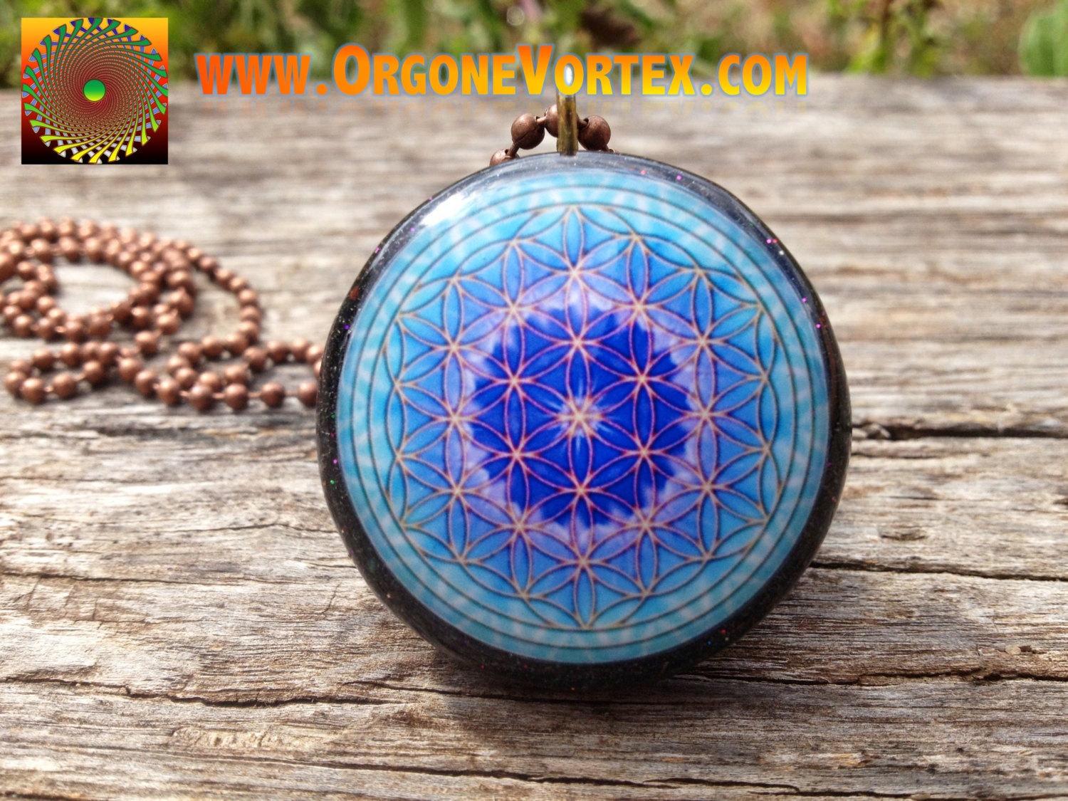 Sacred geometry glass on sale pendant